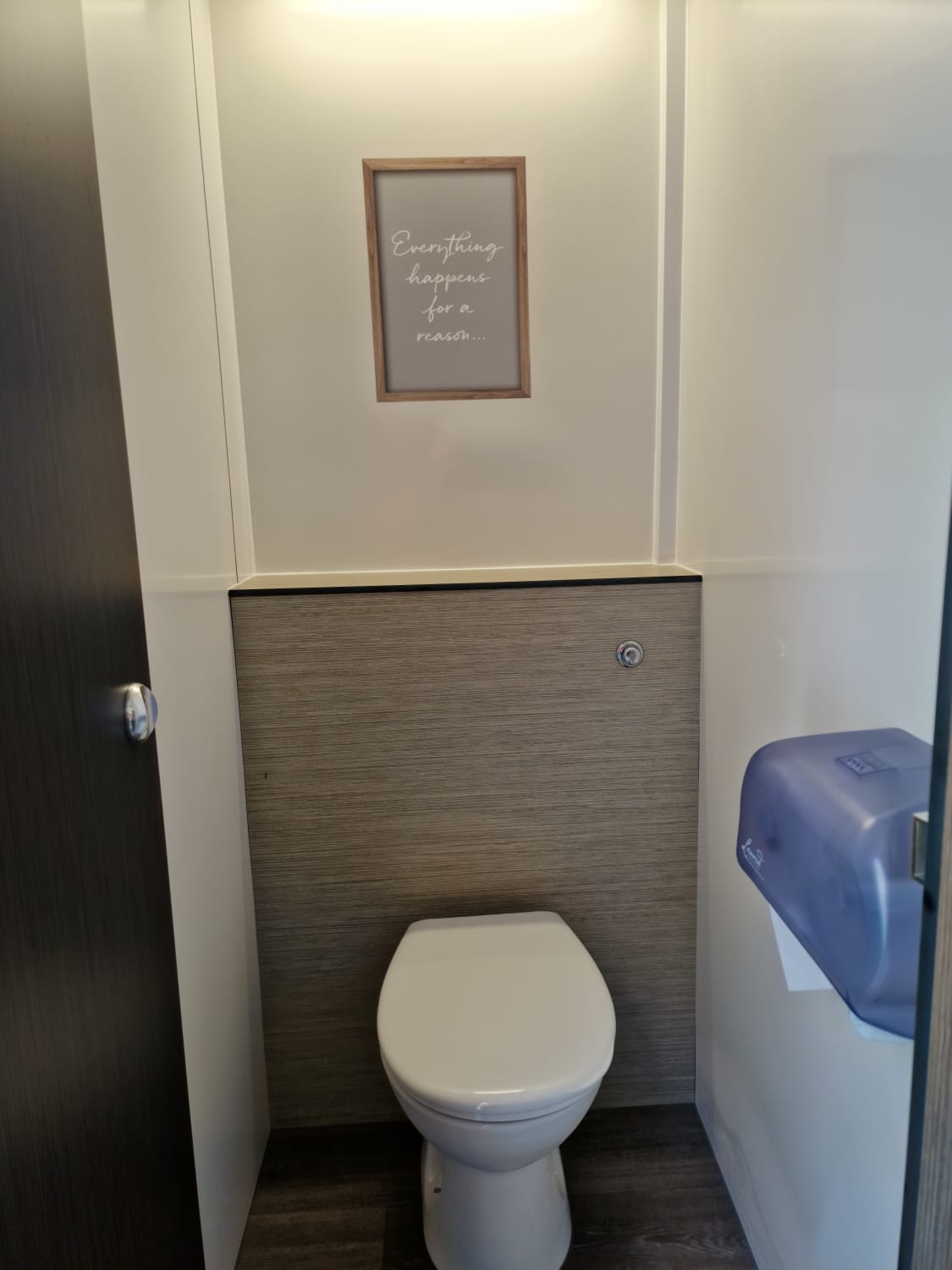 Inside luxury toilet
