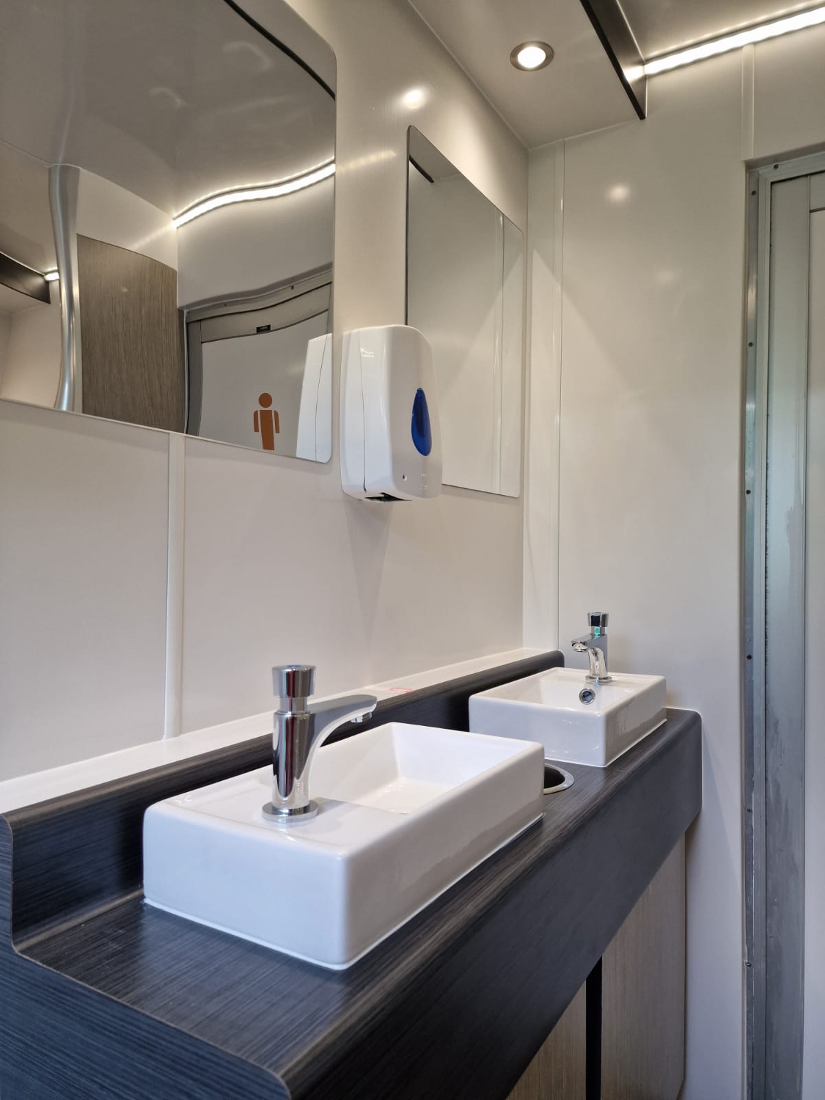 Sinks inside luxury toilet