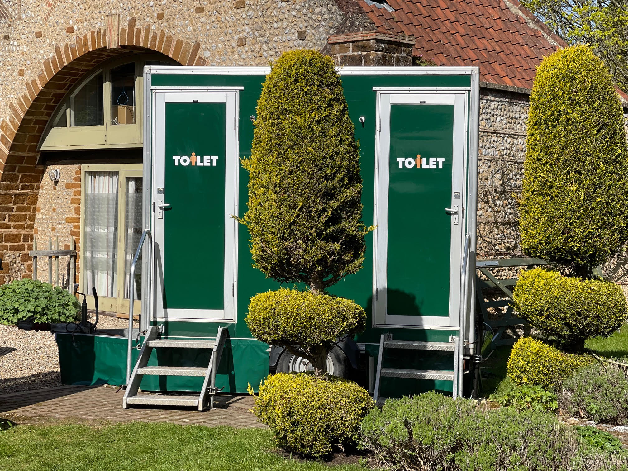 Two cubical Luxury Portable Toilets